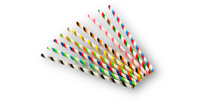 Paper Straw in 6mm to 12mm diameter are produced in attractive shades and designs.